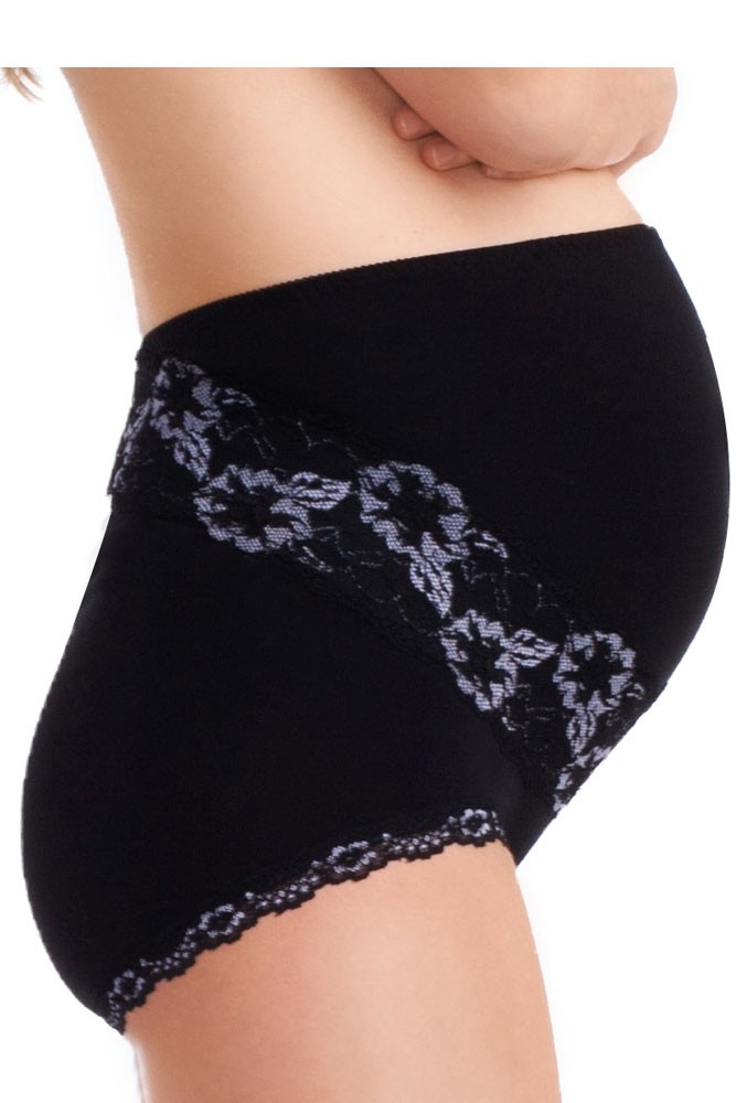 Marianne Maternity Brief with Support Belt (Black)