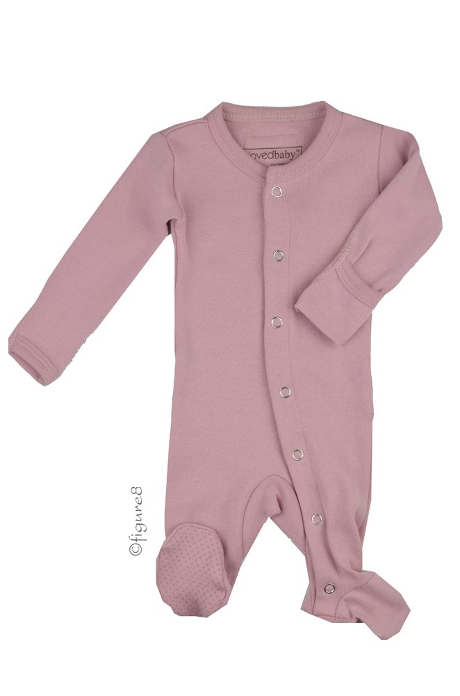 L'ovedbaby Organic Gl'oved-Sleeve Overall (Mauve)