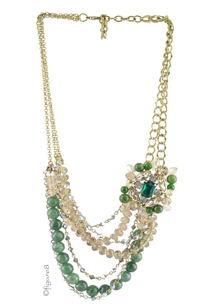 Layla Pendant Necklace (Green)