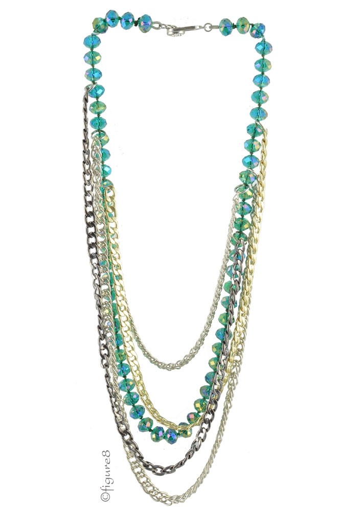 Brooklyn Layering Necklace (Green)