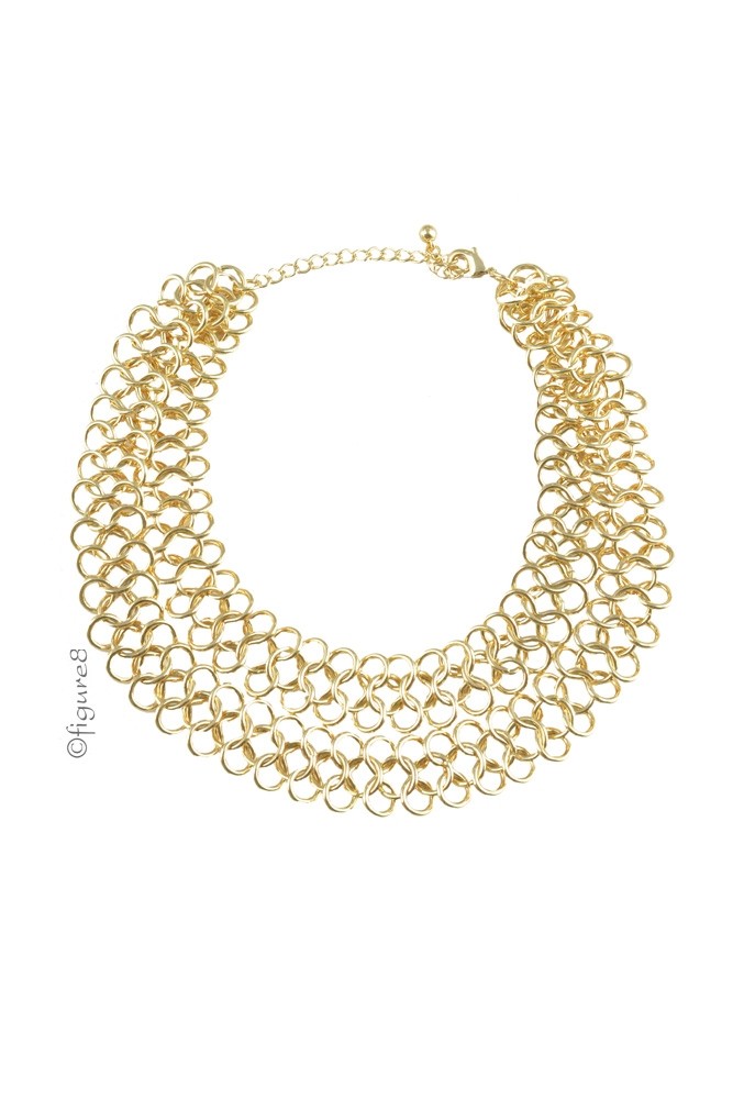 Hannah Gold Link Necklace (Gold)