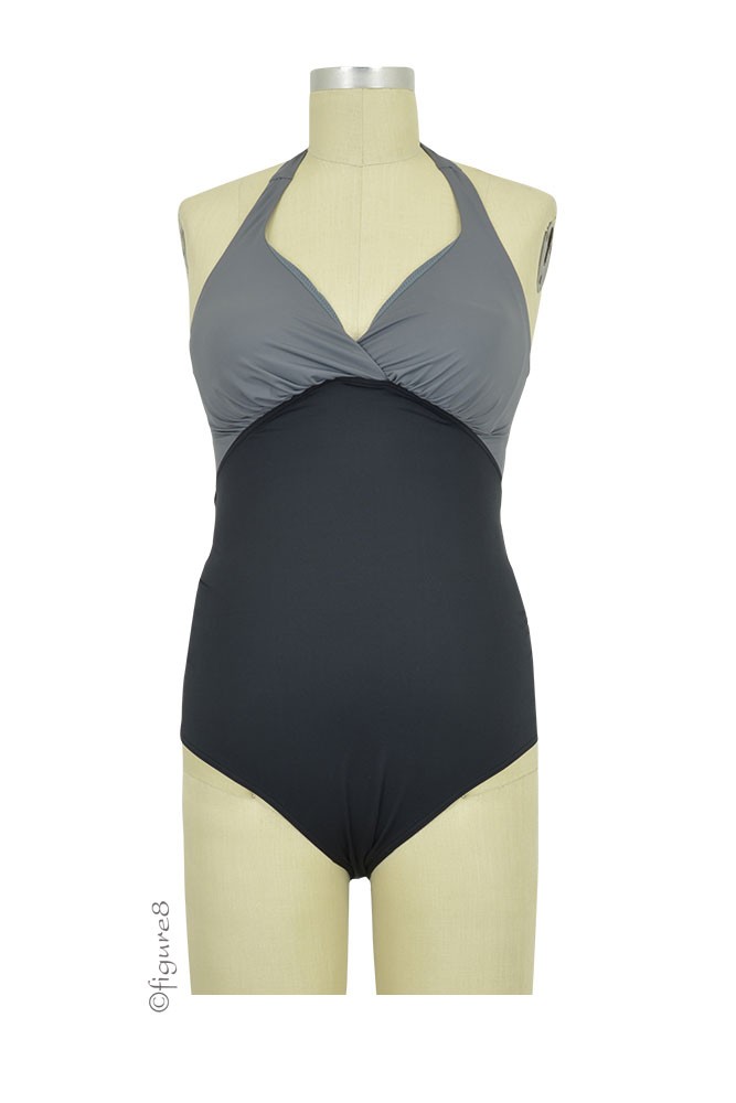 Cache Coeur Eden Maternity & Nursing Friendly One-Piece Bathing Suit (Black)