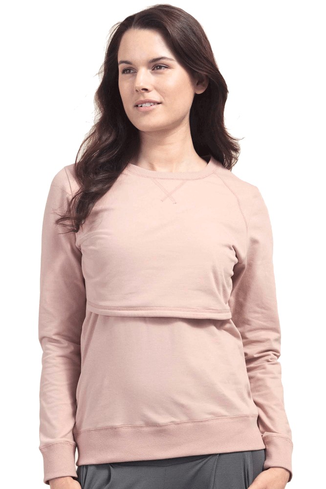 Boob Design B. Warmer Organic Nursing Sweatshirt (Pebble)