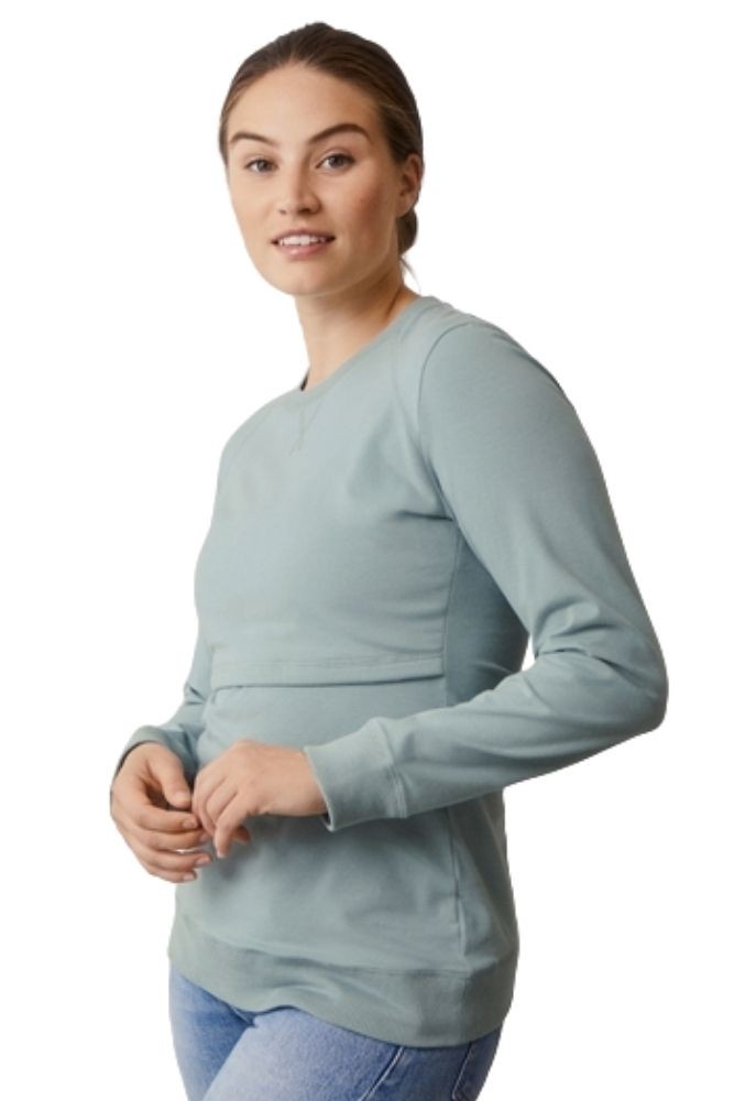 Boob Design B. Warmer Organic Nursing Sweatshirt (Mint)