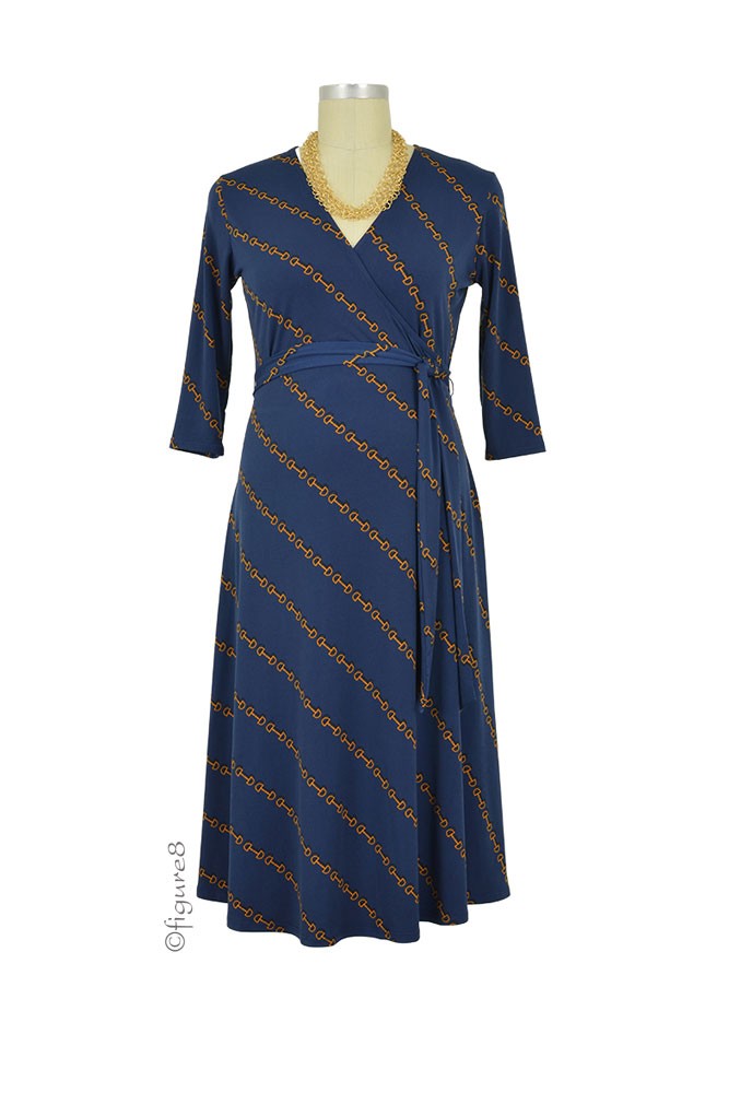 Perfect Wrap Maternity Dress (Blue Ribbon)