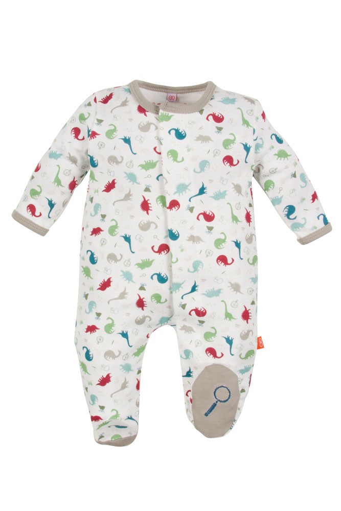 Magnetic Me™ by Magnificent Baby Boy's Cotton Footie (Dino Expedition)