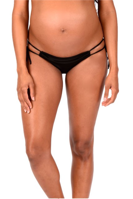 Marilyn Sexy Adjustable Bikini Bottoms (Black)