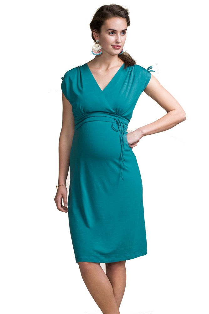 Boob Design Bianca Maternity & Nursing Dress (Green Pool)