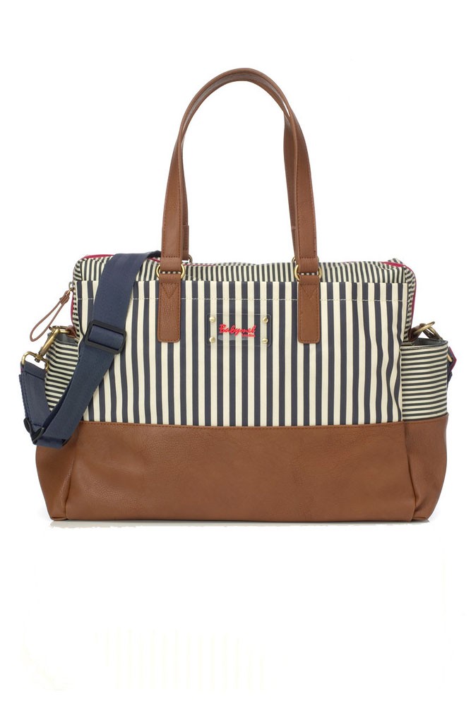 Babymel Millie Diaper Bag (Navy Stripes)