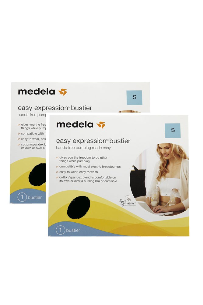 Medela Easy Expressions Bustier- 2-Pack (Black)