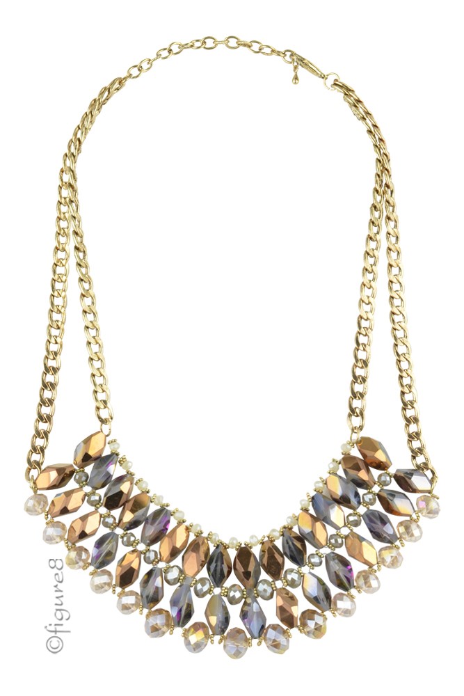 Juliana Sparkle Necklace w/Double Chain (Gold)