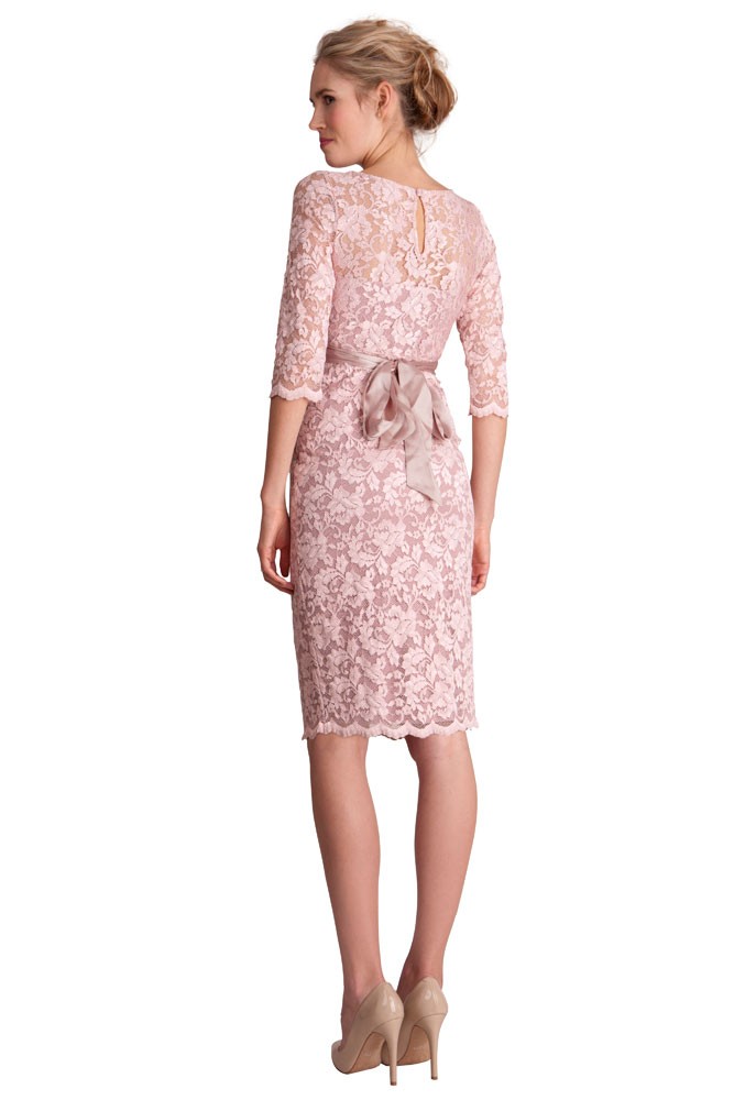 Seraphina Lace Luxe Maternity Dress in Blush by Seraphine