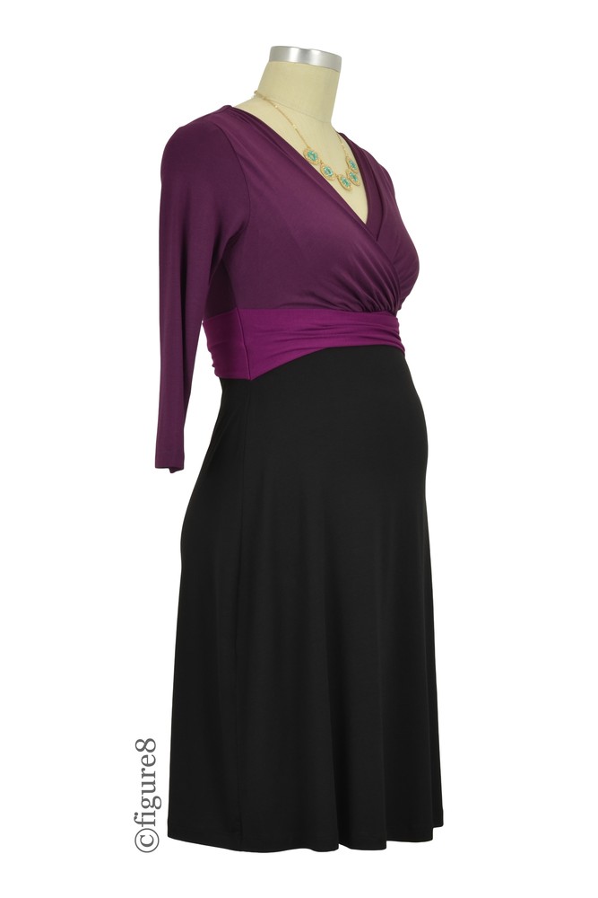 Seraphine Adelaide - Maternity and Nursing Dress - Berry woman