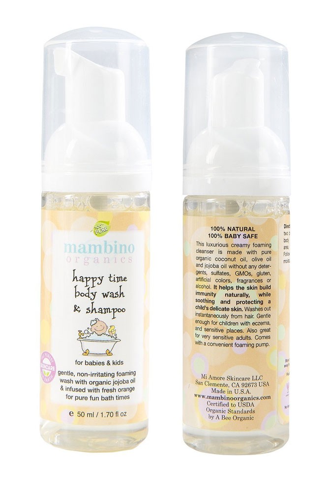 Mambino Organics Happy Time Baby-Kids Body Wash & Shampoo