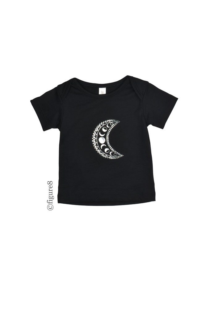Belabumbum Moon Goddess Baby T-Shirt (Black)