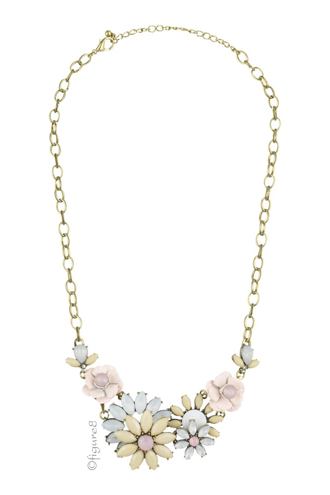 Christina Pastel Flower Necklace (Pastel)