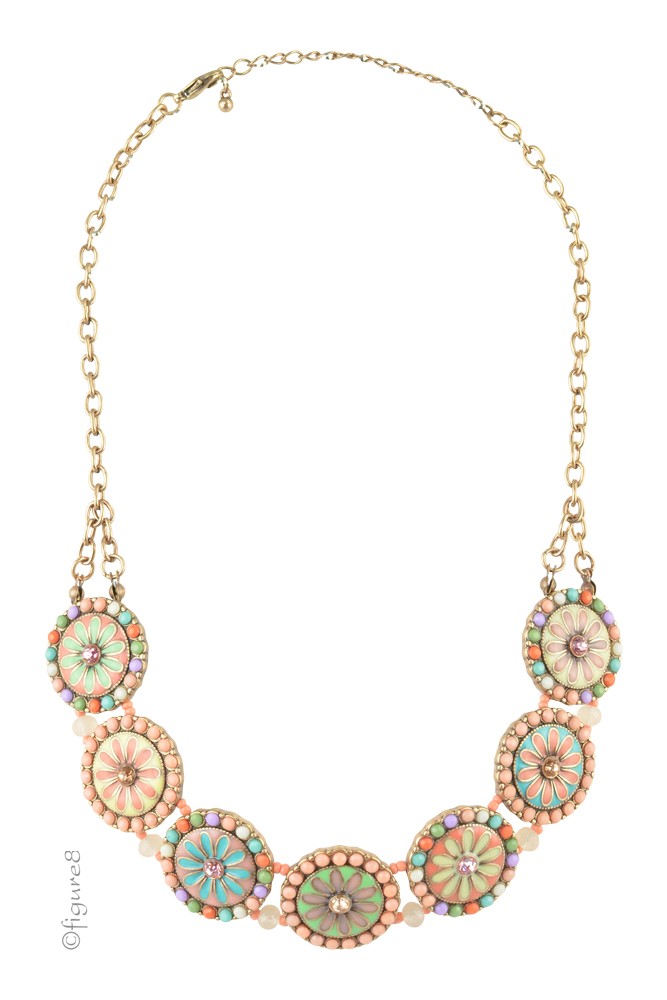 Flower Power Necklace (Pink/Multi-color)