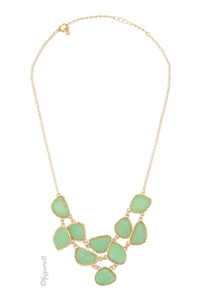 Seafoam Green Stone Necklace (Seafoam Green)