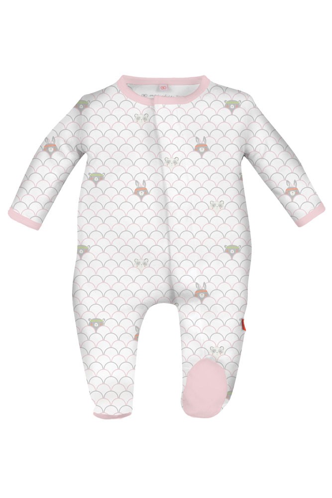 Magnificent Baby Magnetic Me™ Baby Girl Love All Footie (Pink)