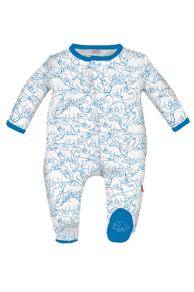 Magnificent Baby Magnetic Me™ Baby Boy Lino Dinos Footie (Blue)