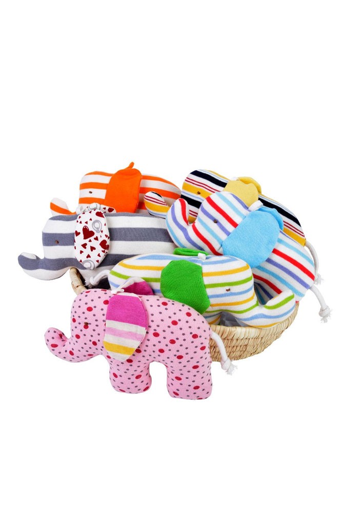 Under the Nile Organic Cotton Scrappy Elephants (1 piece/ color may vary) (Boy)