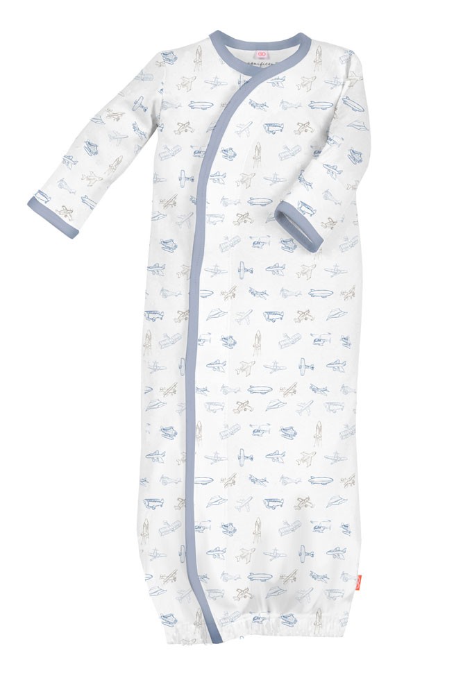 Magnificent Baby Magnetic Me™ Baby Boy's Magnetic Airplane Gown (Airplane)