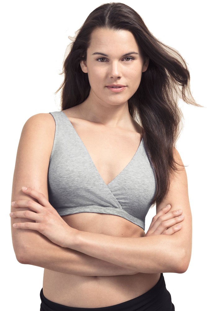 Boob The Go-To Support Bra - Grey Melange ideal as a sleep bra woman