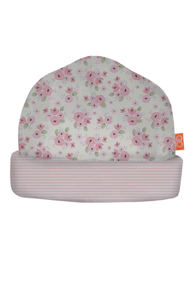 Magnificent Baby Magnetic Me™ Baby Girl Reversible Hat (Kensington Floral)