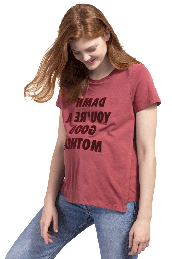The Chari-Tee- Statement Tee for Every Mom (Pompei Red)