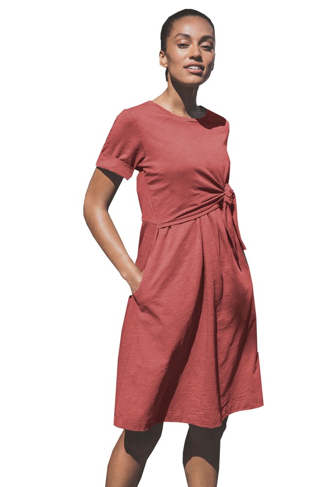 Boob Design Suki Organic Cotton Slub Maternity & Nursing Dress (Faded Rose)