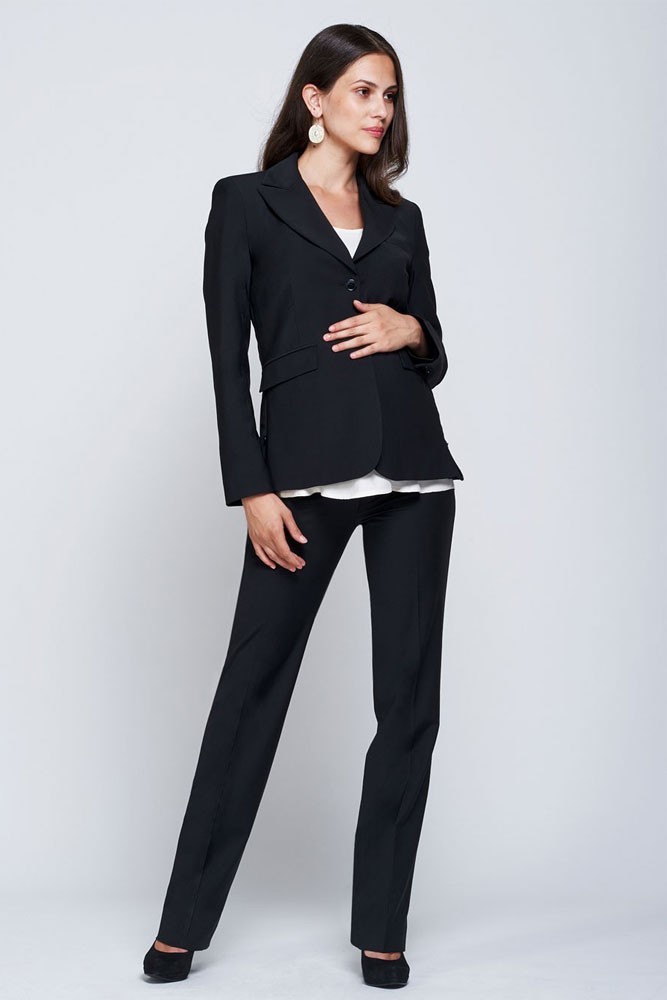 Slacks & Co. Classic Maternity 3-pc. Suit Set in Black