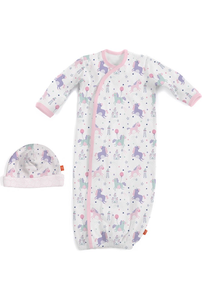 Magnificent Baby Magnetic Me™ Once Upon A Time Baby Girl Gown & Hat Set (Once Upon A Time)