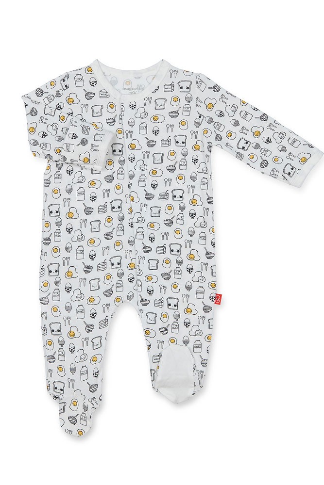 Magnificent Baby Magnetic Me™ Modal Baby Footie (Breakfast Club)