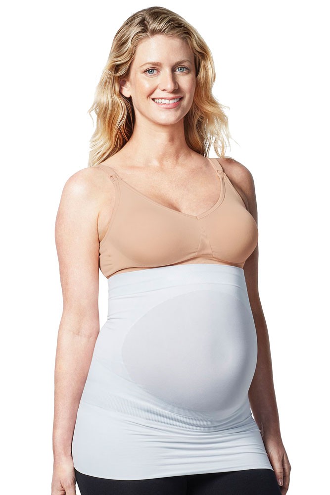 Bravado Designs Belly and Back Multi-Zone Pregnancy Support Band (White)