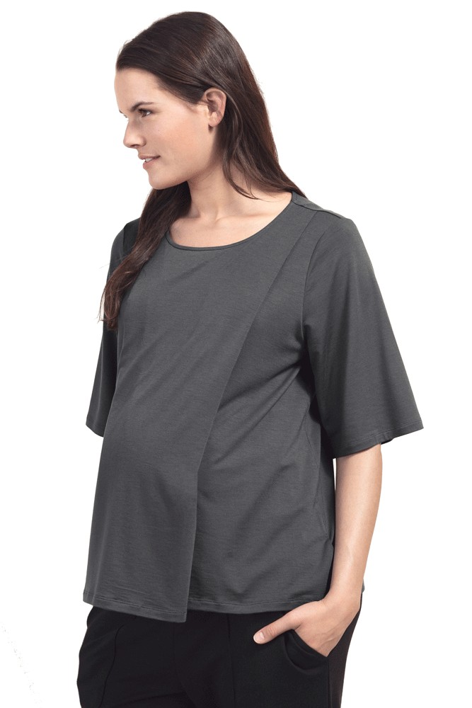 Boob Design Li Relaxed Fit Elbow Sleeve Maternity & Nursing Top in