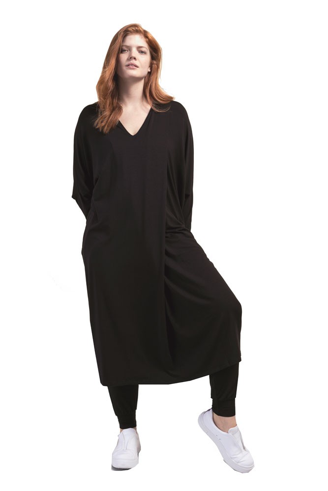 Boob Design Debbie Relaxed Maternity & Nursing Dress (Black)