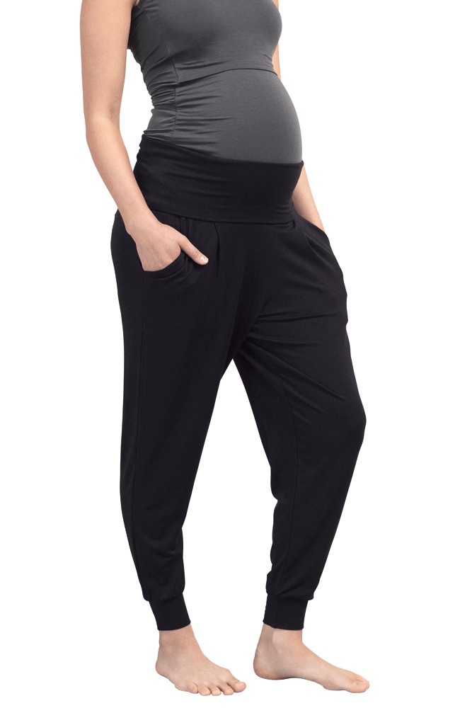 Boob Design Once-On-Never-Off Maternity Easy Pants in Black