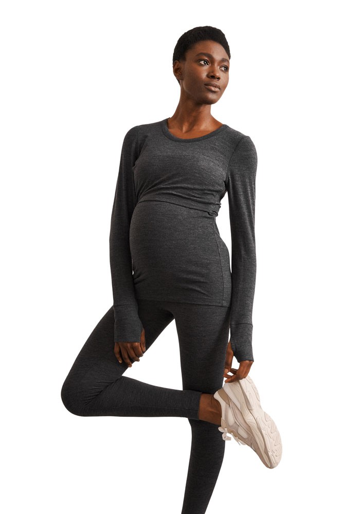 Boob Design Organic Merino Wool Go-To Nursing Sleep Bra in Dark