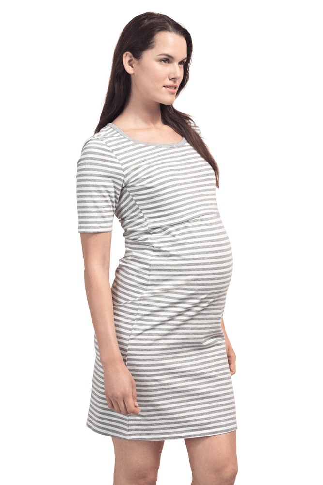 Boob Design Flatter Me Ruched Maternity & Nursing Singlet - Black