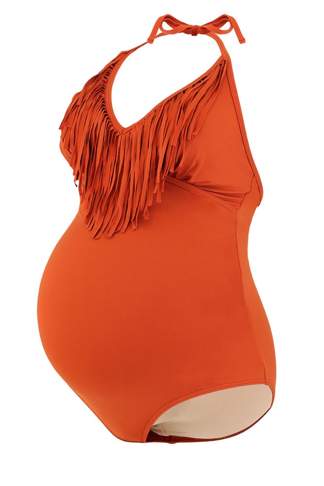Cache Coeur Arizona One-Piece Padded Maternity Bathing Suit (Copper)