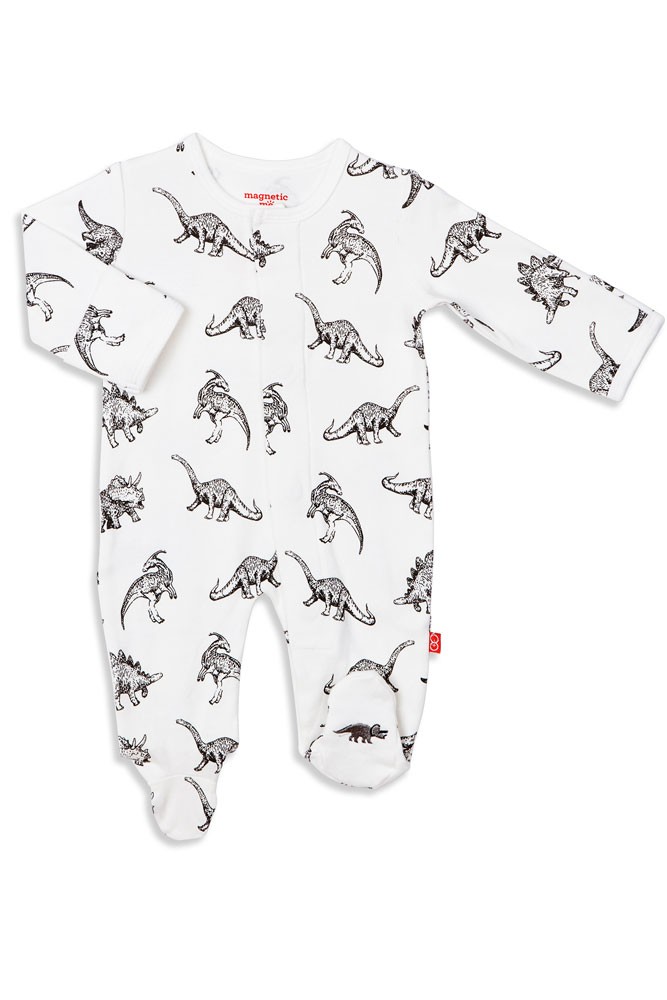 Magnetic Me™ by Magnificent Baby 100% Organic Cotton Footie (Babe-a-Saurus)