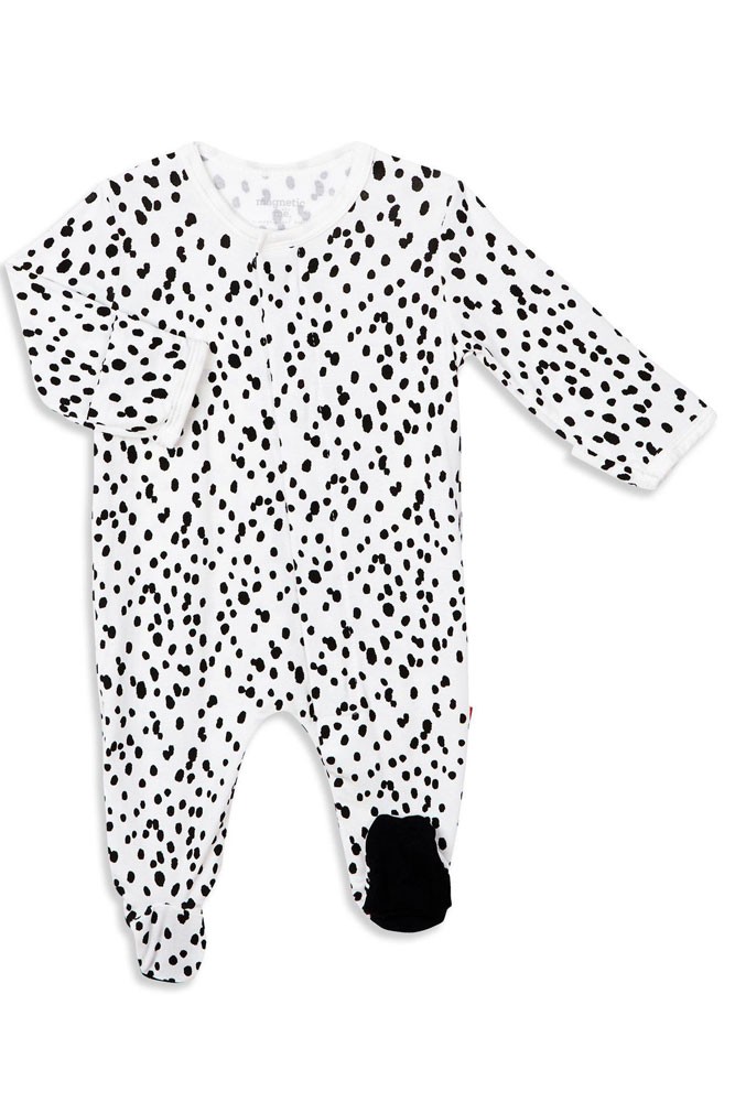 Magnetic Me™ by Magnificent Baby Modal Footie (Seeing Spots)