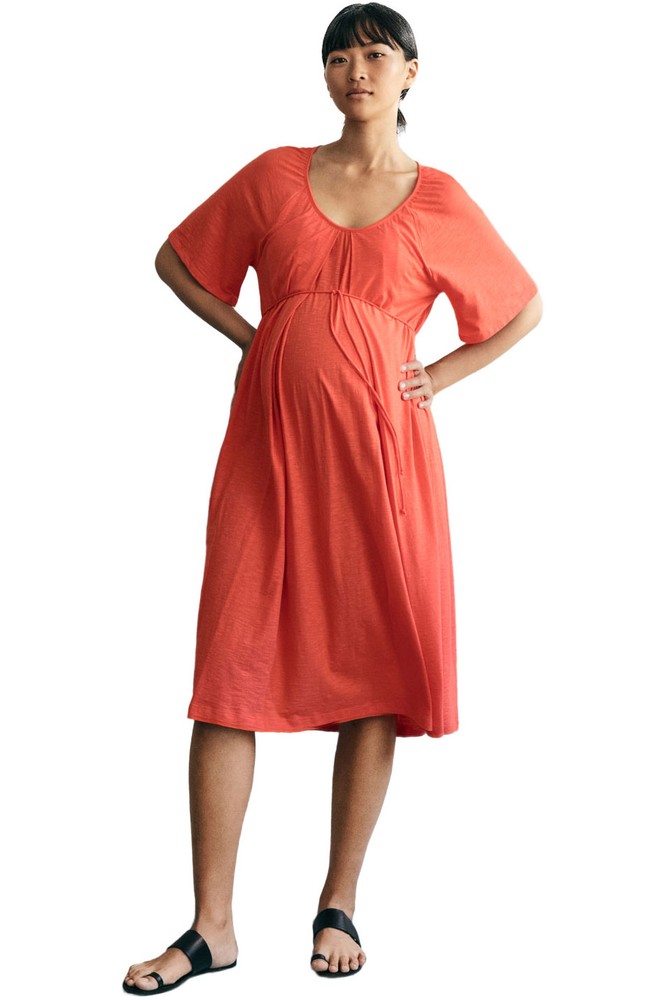 Boob Design Breeze Organic Cotton Slub Multi-Way Maternity & Nursing Dress (Poppy)