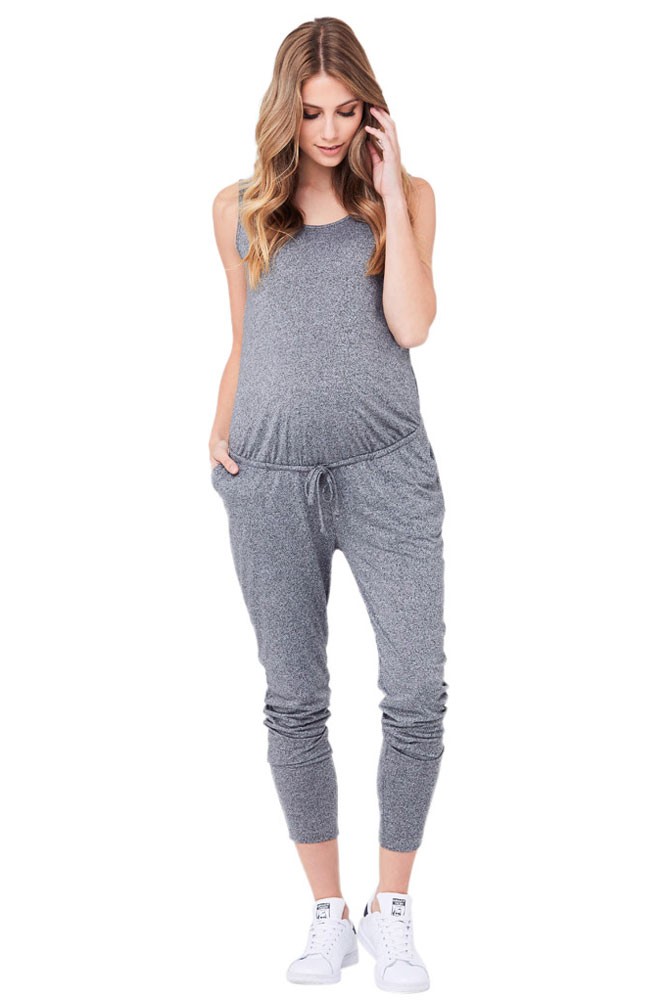 Ripe Relaxed Fit Jersey Jumpsuit (Grey Marle)