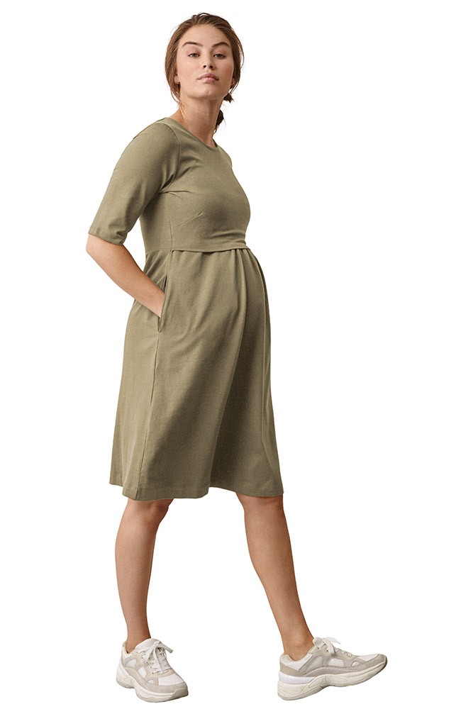 Boob Design Linnea Organic Maternity and Nursing Dress (Trench Coat)