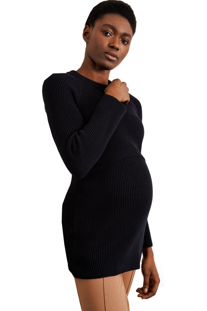 Boob Design Jenny Knit Organic Maternity & Nursing Sweater (Black)
