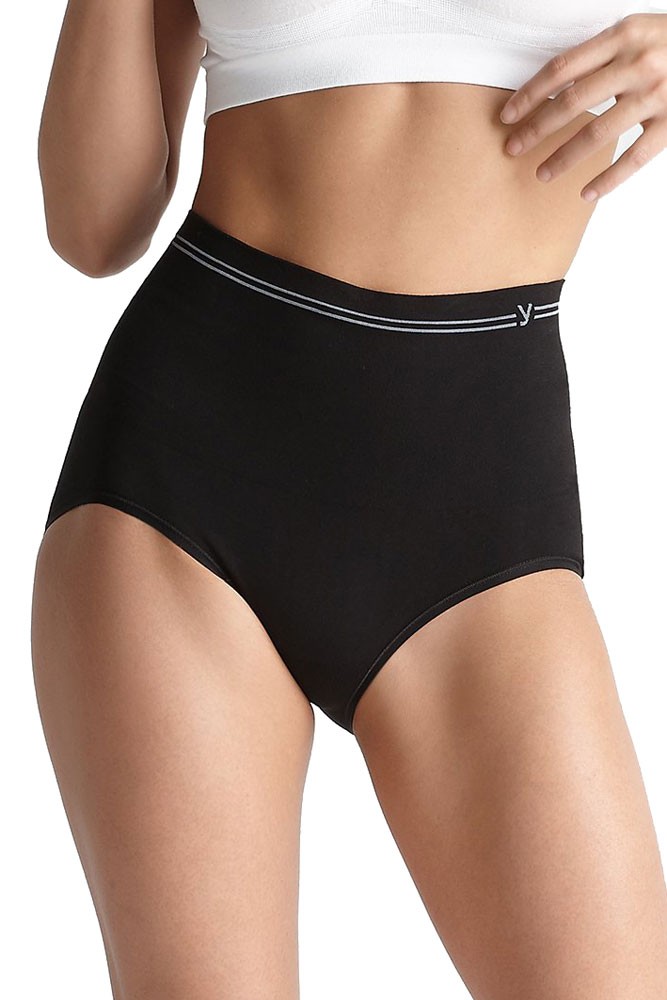 Yummie Cotton Seamless Shaping Brief in Black