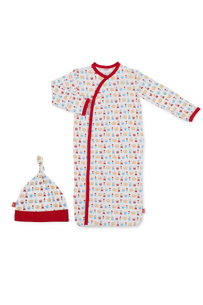 Magnetic Me™ by Magnificent Baby Modal Baby Gown & Hat Set (Summer Fare)