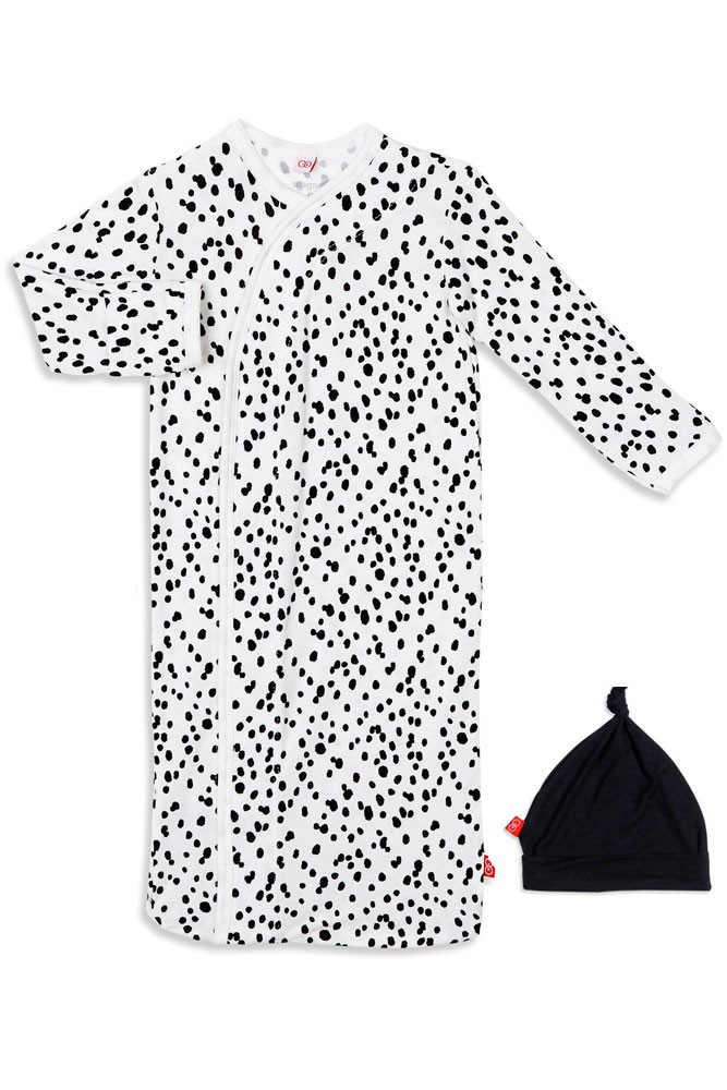 Magnetic Me™ by Magnificent Baby Modal Gown & Hat Set (Seeing Spots)
