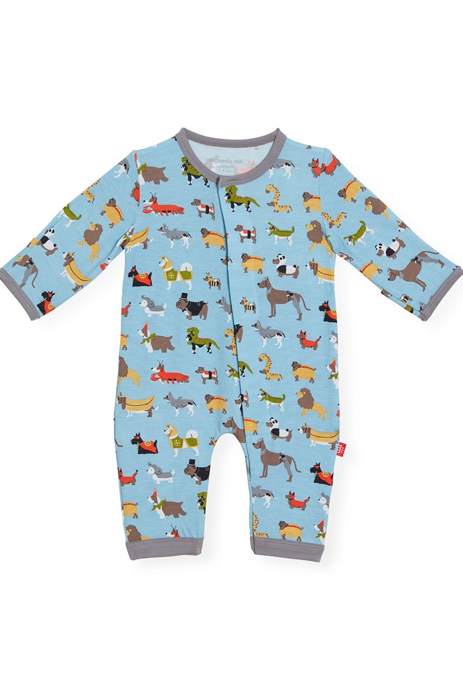 Magnetic Me™ Modal Magnetic Baby Coveralls (In-Dog-Nito)